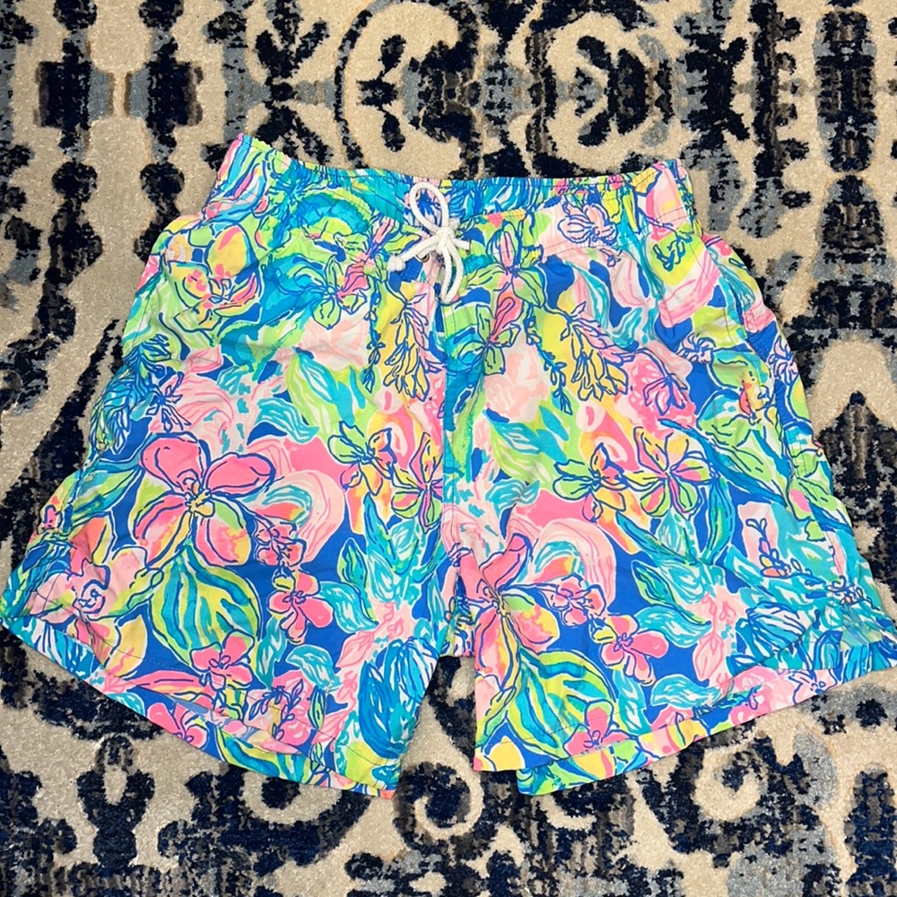 Mens Lilly Pulitzer Capri Swim Trunk